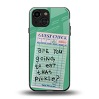 eat that pickle back phone cover | glass case for iphone 13 mini