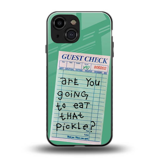 eat that pickle back phone cover | glass case for iphone 13 mini