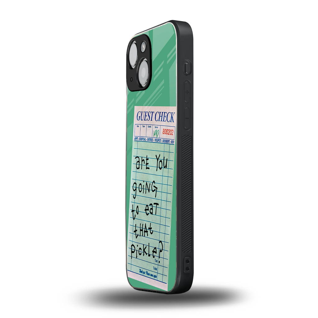 eat that pickle back phone cover | glass case for iphone 13 mini