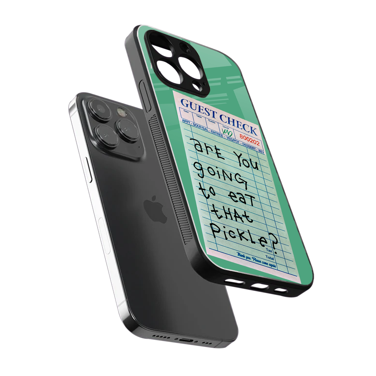 eat that pickle back phone cover | glass case for iphone 13 pro