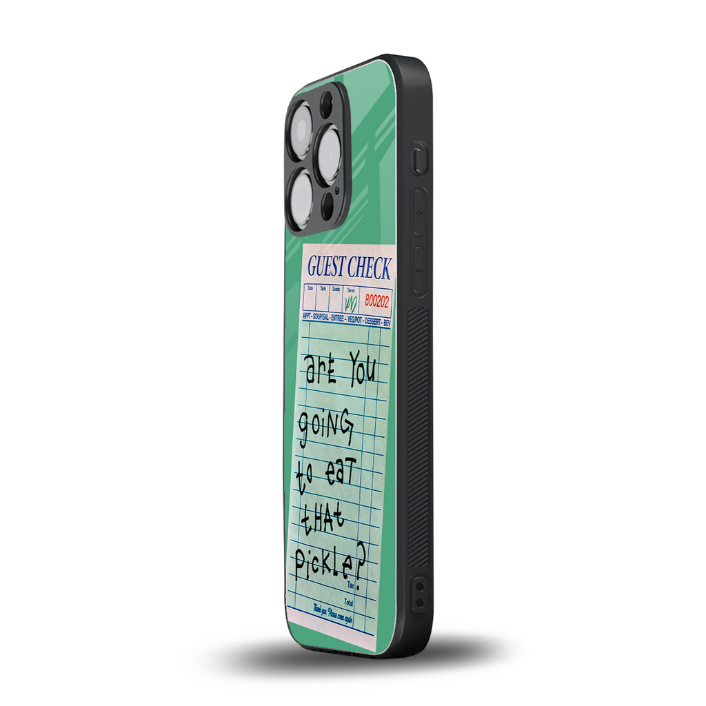 eat that pickle back phone cover | glass case for iphone 13 pro