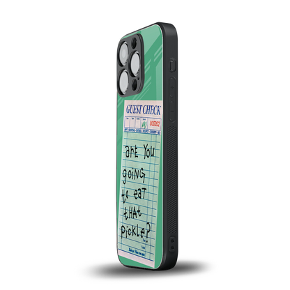 eat that pickle back phone cover | glass case for iphone 13 pro
