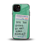eat that pickle back phone cover | glass case for iphone 13