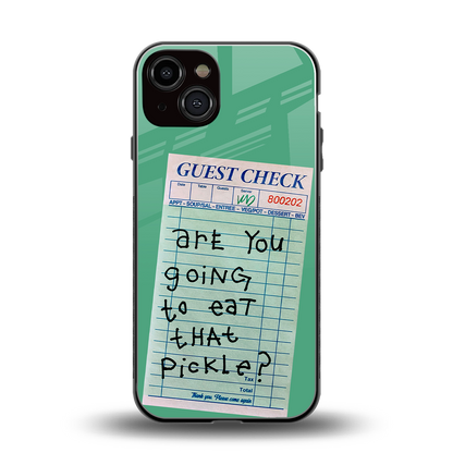 eat that pickle back phone cover | glass case for iphone 13