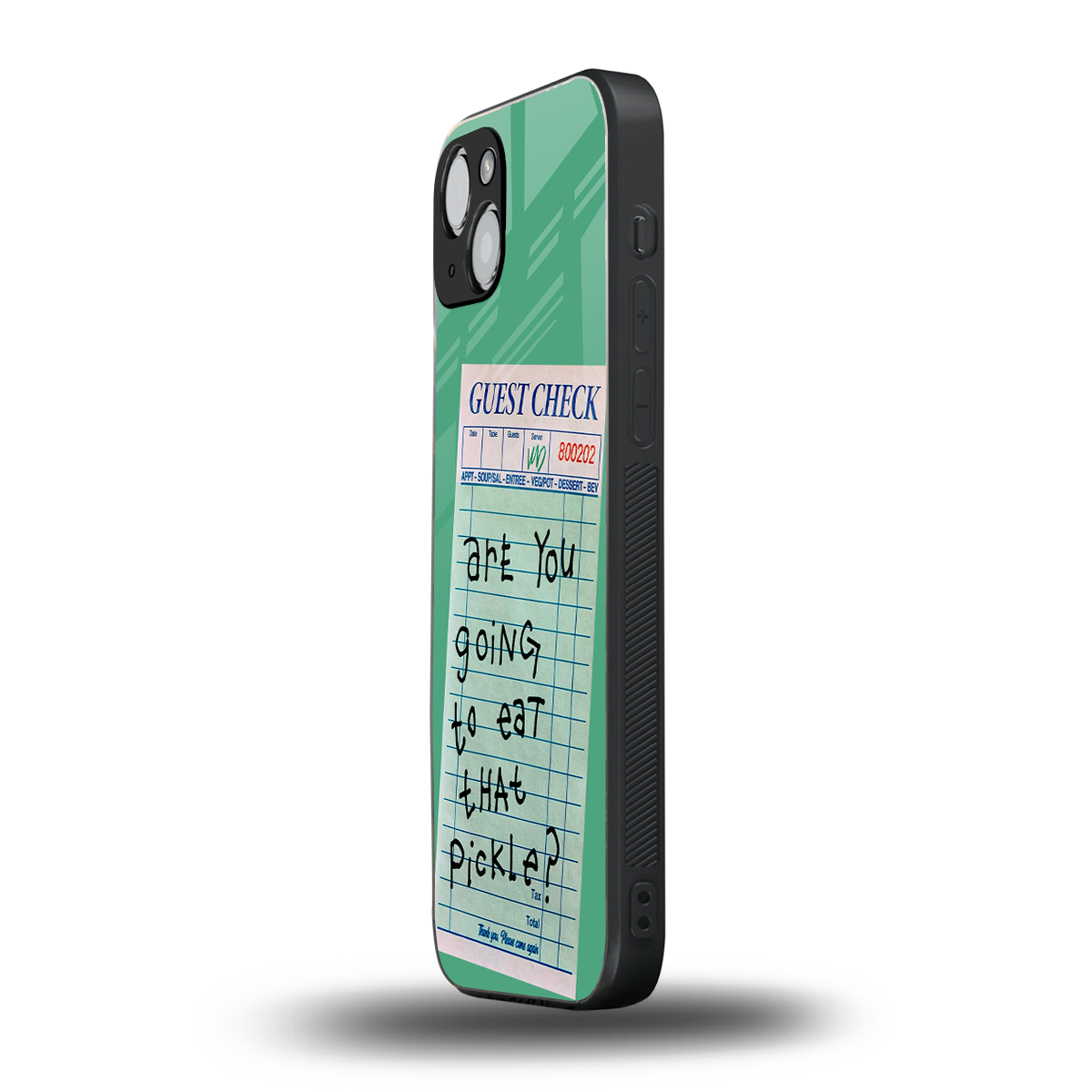 eat that pickle back phone cover | glass case for iphone 14 plus