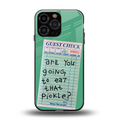 eat that pickle back phone cover | glass case for iphone 16 pro max