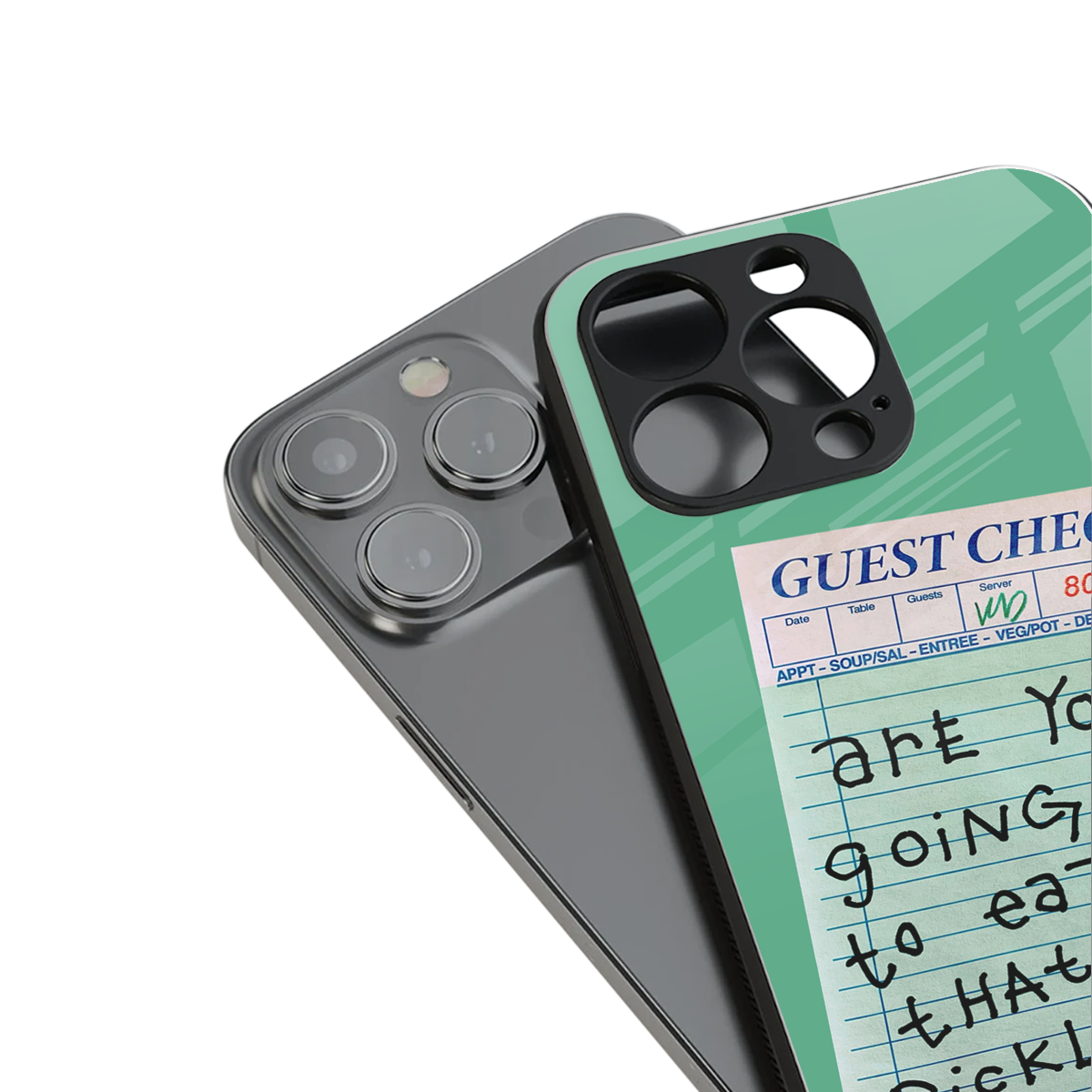 eat that pickle back phone cover | glass case for iphone 16 pro max