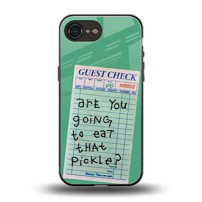 eat that pickle back phone cover | glass case for iphone 16e