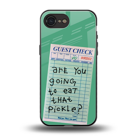 eat that pickle back phone cover | glass case for iphone 16e