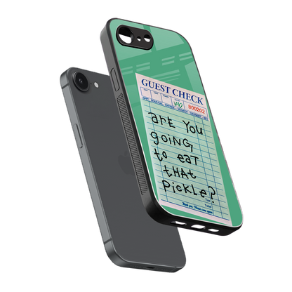 eat that pickle back phone cover | glass case for iphone 16e