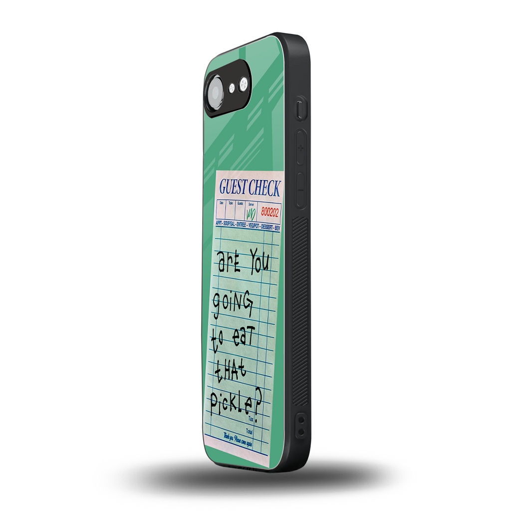 eat that pickle back phone cover | glass case for iphone 16e