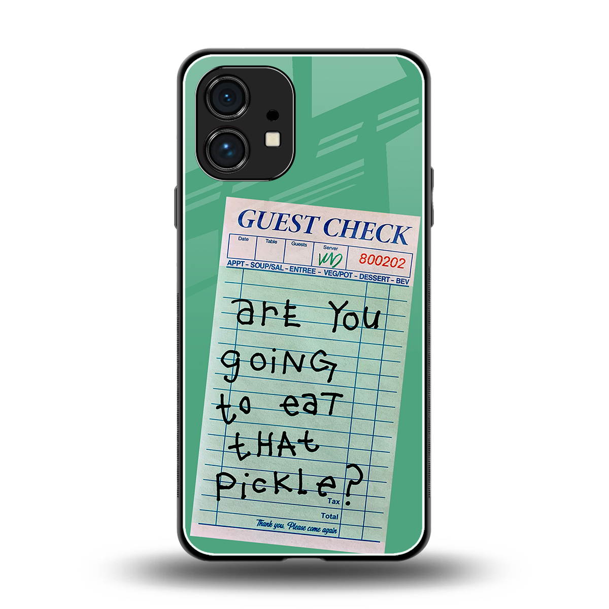 eat that pickle back phone cover | glass case for nothing phone 1