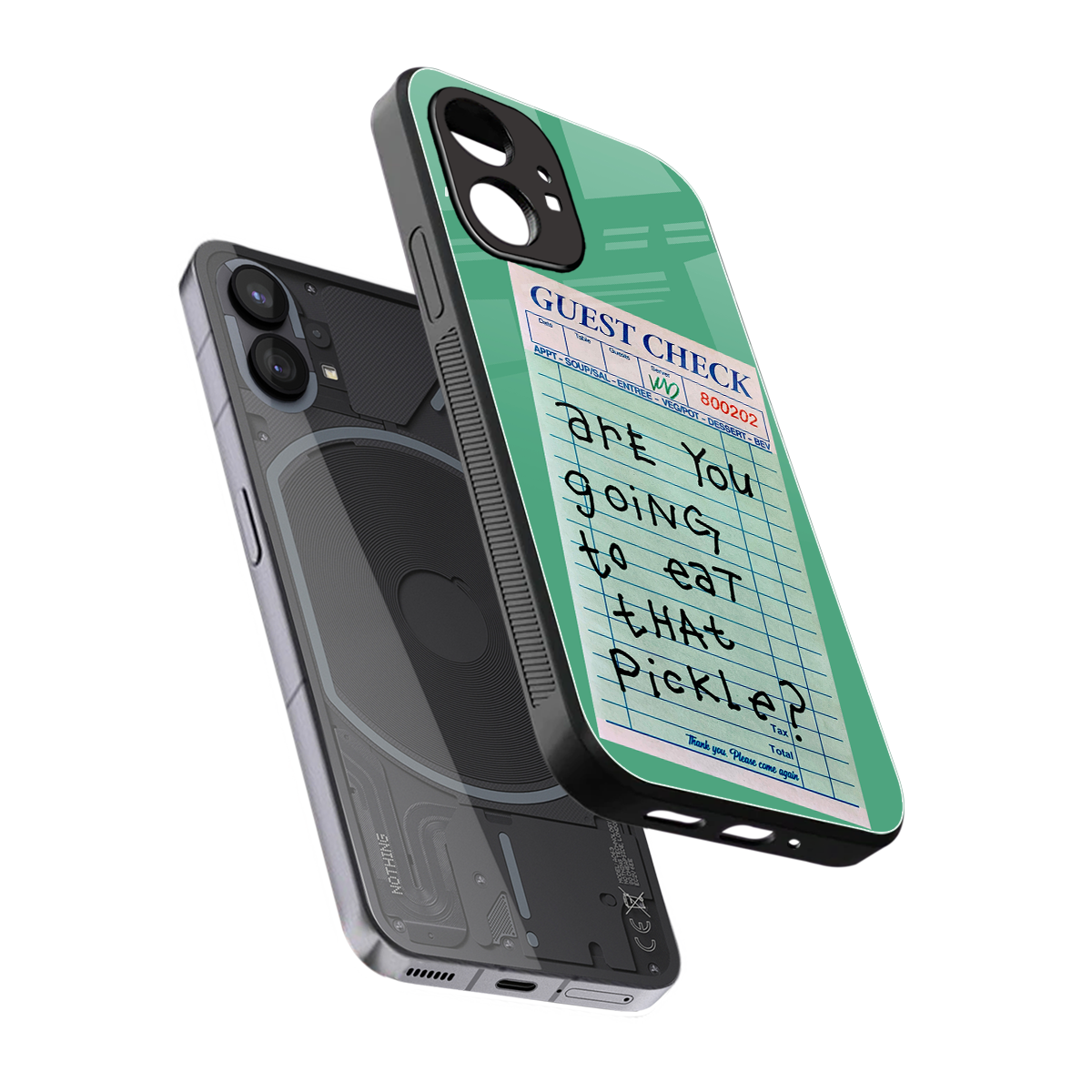 eat that pickle back phone cover | glass case for nothing phone 1