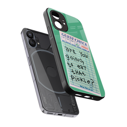 eat that pickle back phone cover | glass case for nothing phone 1