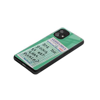 eat that pickle back phone cover | glass case for nothing phone 1
