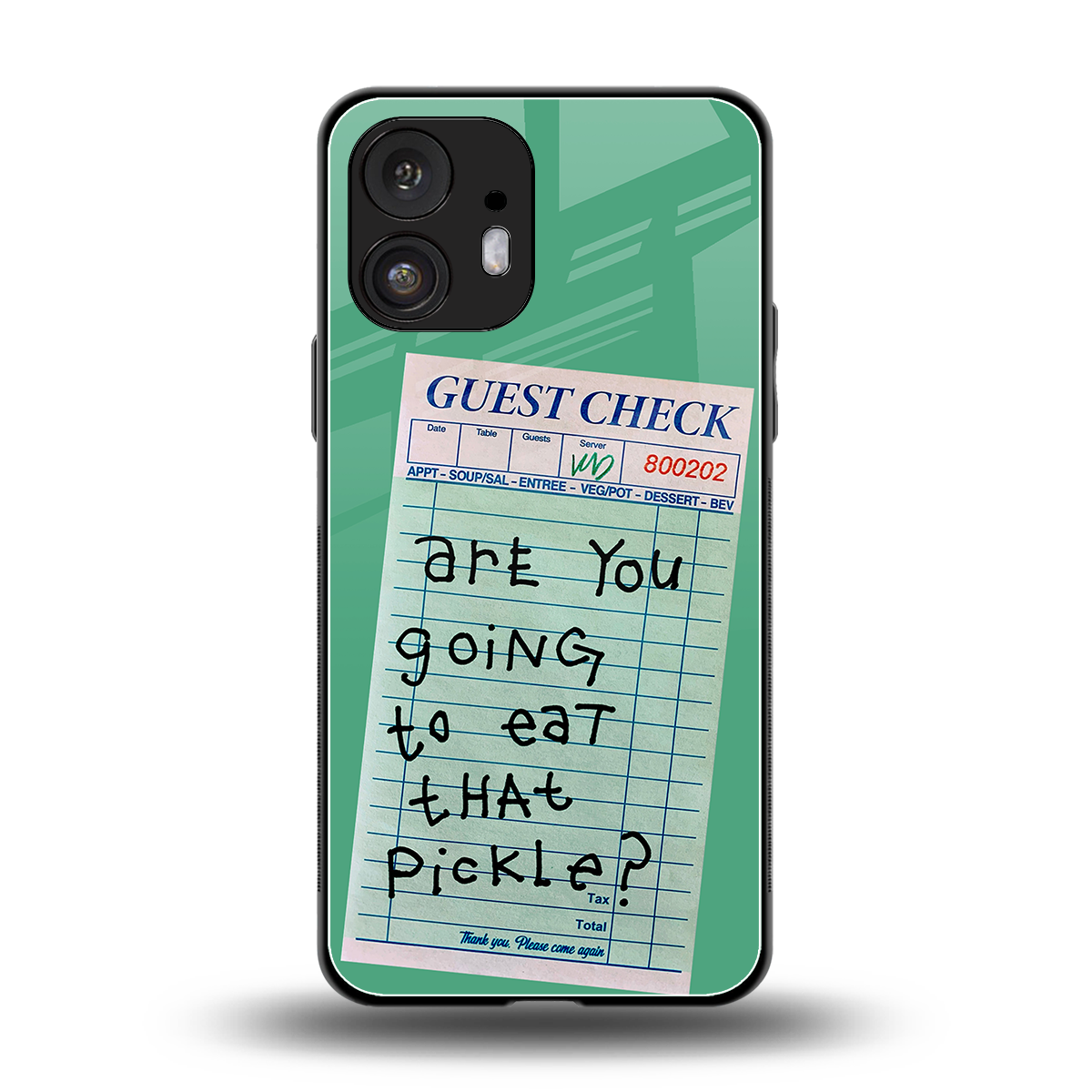 eat that pickle back phone cover | glass case for nothing phone 2