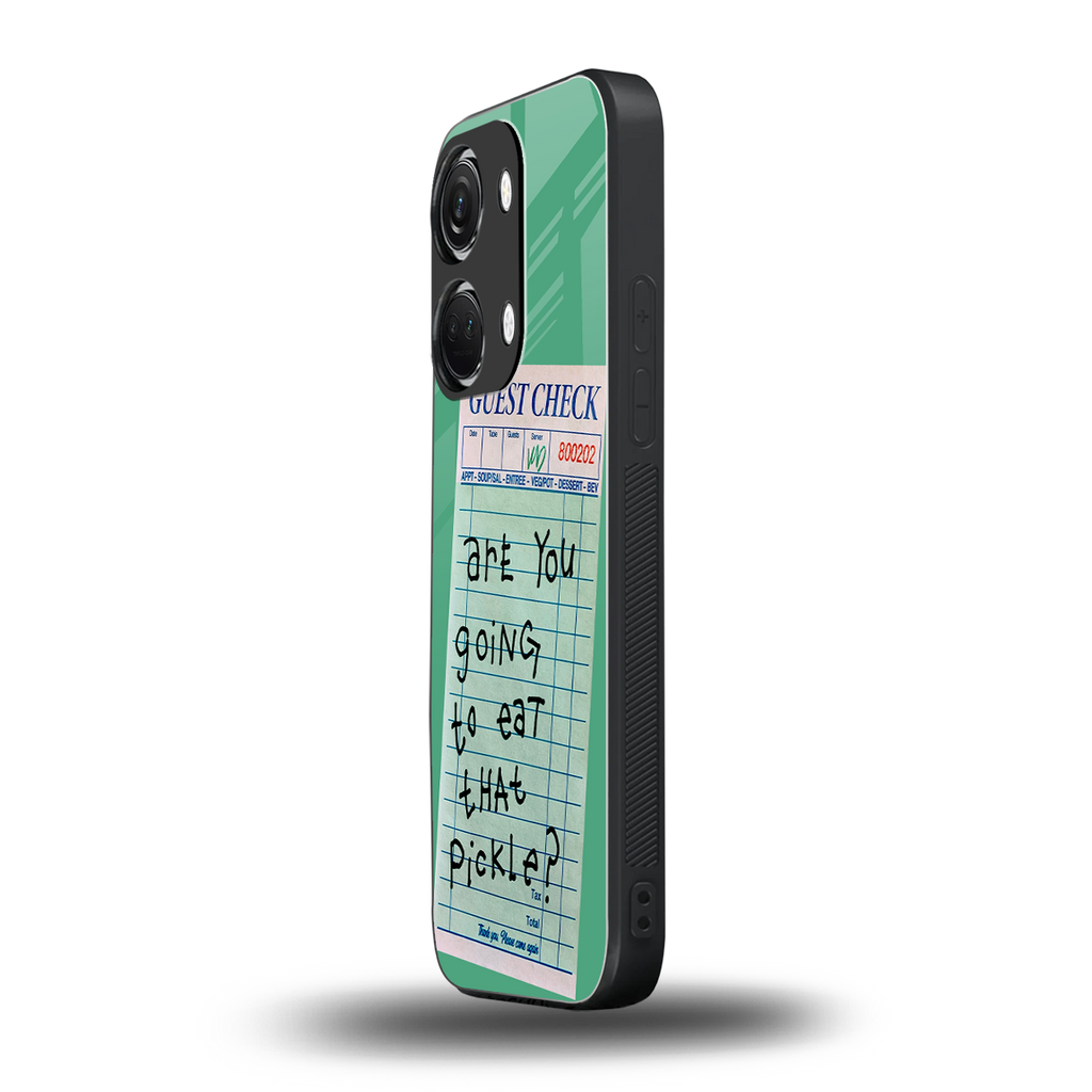 eat that pickle back phone cover | glass case for oneplus nord 3