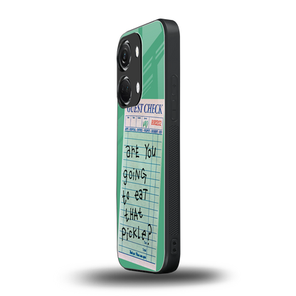 eat that pickle back phone cover | glass case for oneplus nord 3
