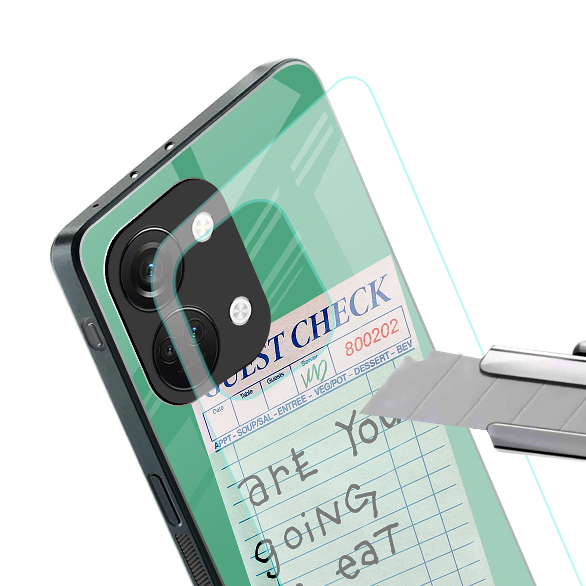 eat that pickle back phone cover | glass case for oneplus nord 3