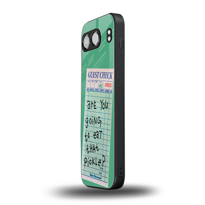 eat that pickle back phone cover | glass case for oneplus nord 4