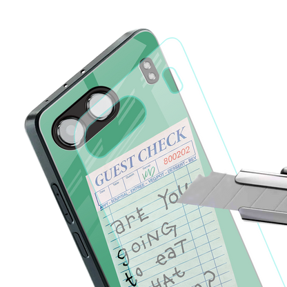 eat that pickle back phone cover | glass case for oneplus nord 4