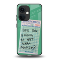 eat that pickle back phone cover | glass case for oneplus nord ce 3
