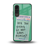 eat that pickle back phone cover | glass case for oneplus nord ce 4 lite