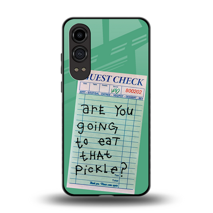 eat that pickle back phone cover | glass case for oneplus nord ce 4 lite