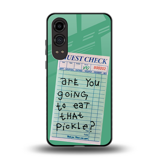 eat that pickle back phone cover | glass case for oneplus nord ce 4 lite