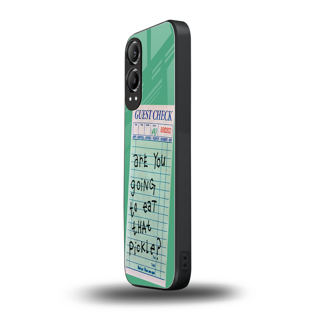 eat that pickle back phone cover | glass case for oneplus nord ce 4 lite
