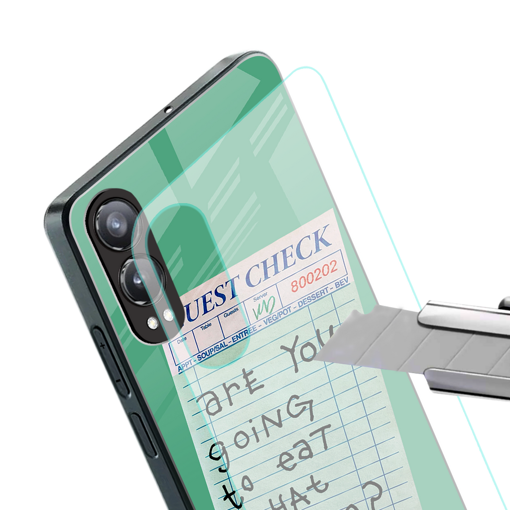 eat that pickle back phone cover | glass case for oneplus nord ce 4 lite