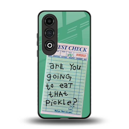 eat that pickle back phone cover | glass case for oneplus nord ce 4