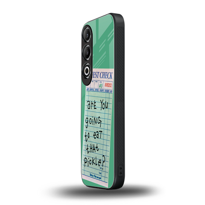 eat that pickle back phone cover | glass case for oneplus nord ce 4