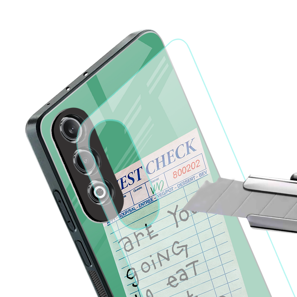 eat that pickle back phone cover | glass case for oneplus nord ce 4