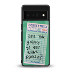 eat that pickle back phone cover | glass case for google pixel 6 pro