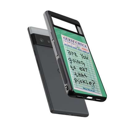 eat that pickle back phone cover | glass case for google pixel 6 pro
