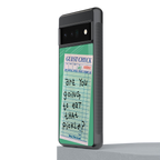 eat that pickle back phone cover | glass case for google pixel 6 pro