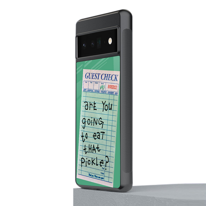 eat that pickle back phone cover | glass case for google pixel 6 pro