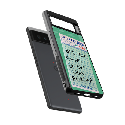 eat that pickle back phone cover | glass case for google pixel 6