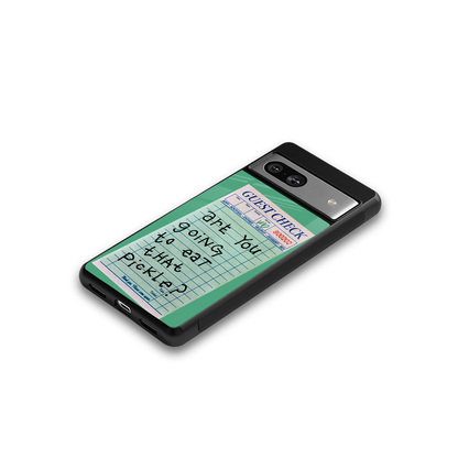 eat that pickle back phone cover | glass case for Google Pixel 7