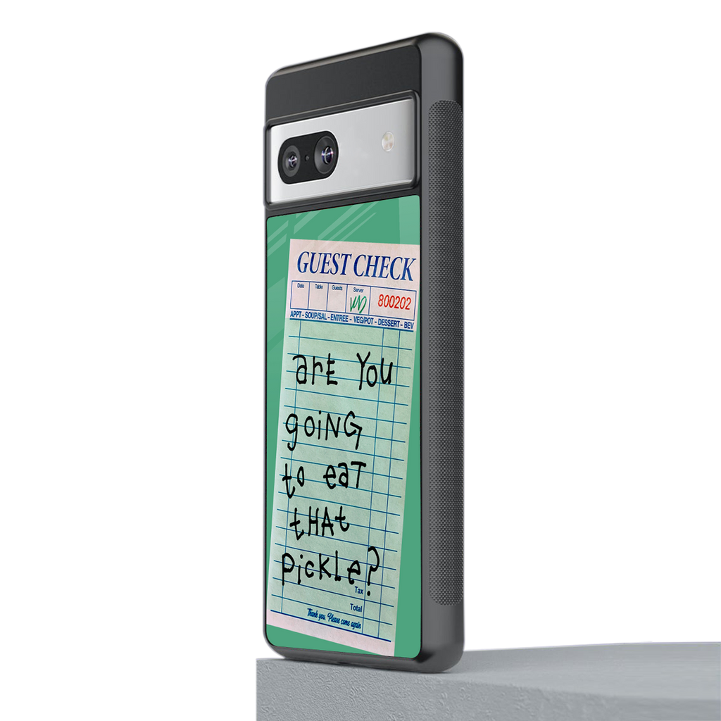 eat that pickle back phone cover | glass case for Google Pixel 7