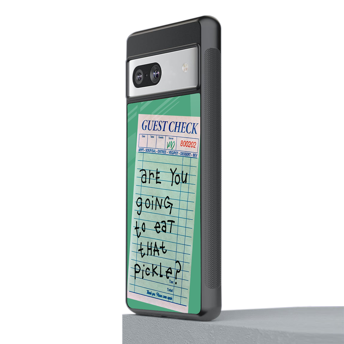 eat that pickle back phone cover | glass case for Google Pixel 7A
