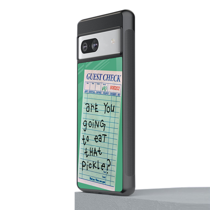 eat that pickle back phone cover | glass case for Google Pixel 7A