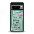 eat that pickle back phone cover | glass case for google pixel 8 pro