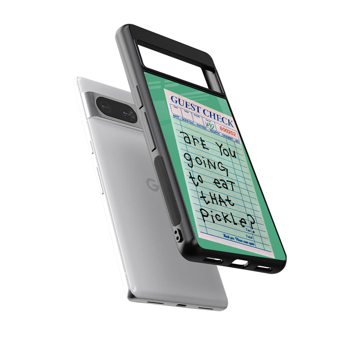 eat that pickle back phone cover | glass case for Google Pixel 8