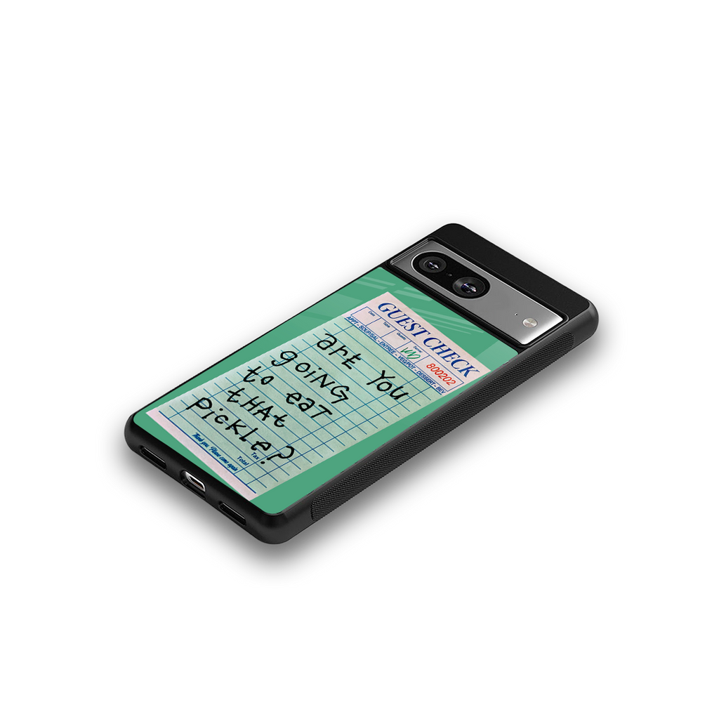 eat that pickle back phone cover | glass case for Google Pixel 8