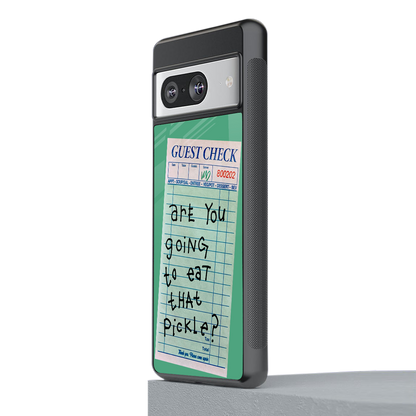eat that pickle back phone cover | glass case for Google Pixel 8