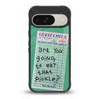 eat that pickle back phone cover | glass case for google pixel 9