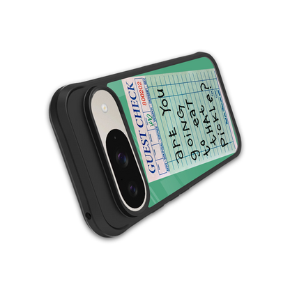 eat that pickle back phone cover | glass case for google pixel 9