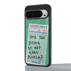 eat that pickle back phone cover | glass case for google pixel 9 pro xl